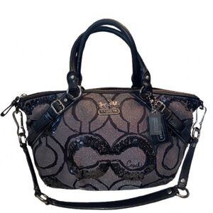 Coach 2010 Madison Signature Op Art Sophia Sequin, excellent condition